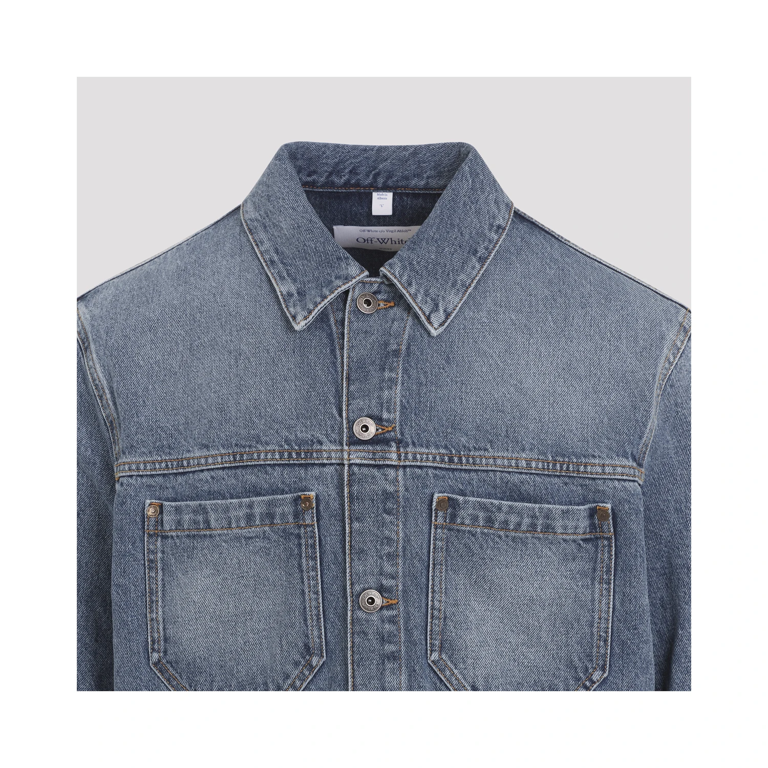Off White Hal Arrow Skate Denim Jacket