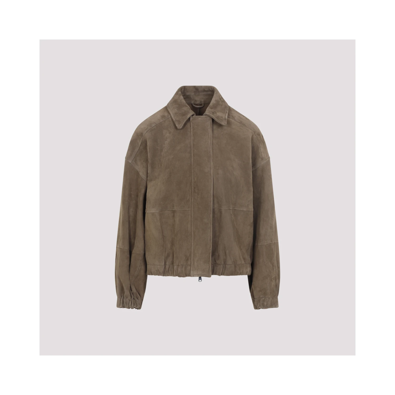 Brunello Cucinelli Suede Leather Jacket