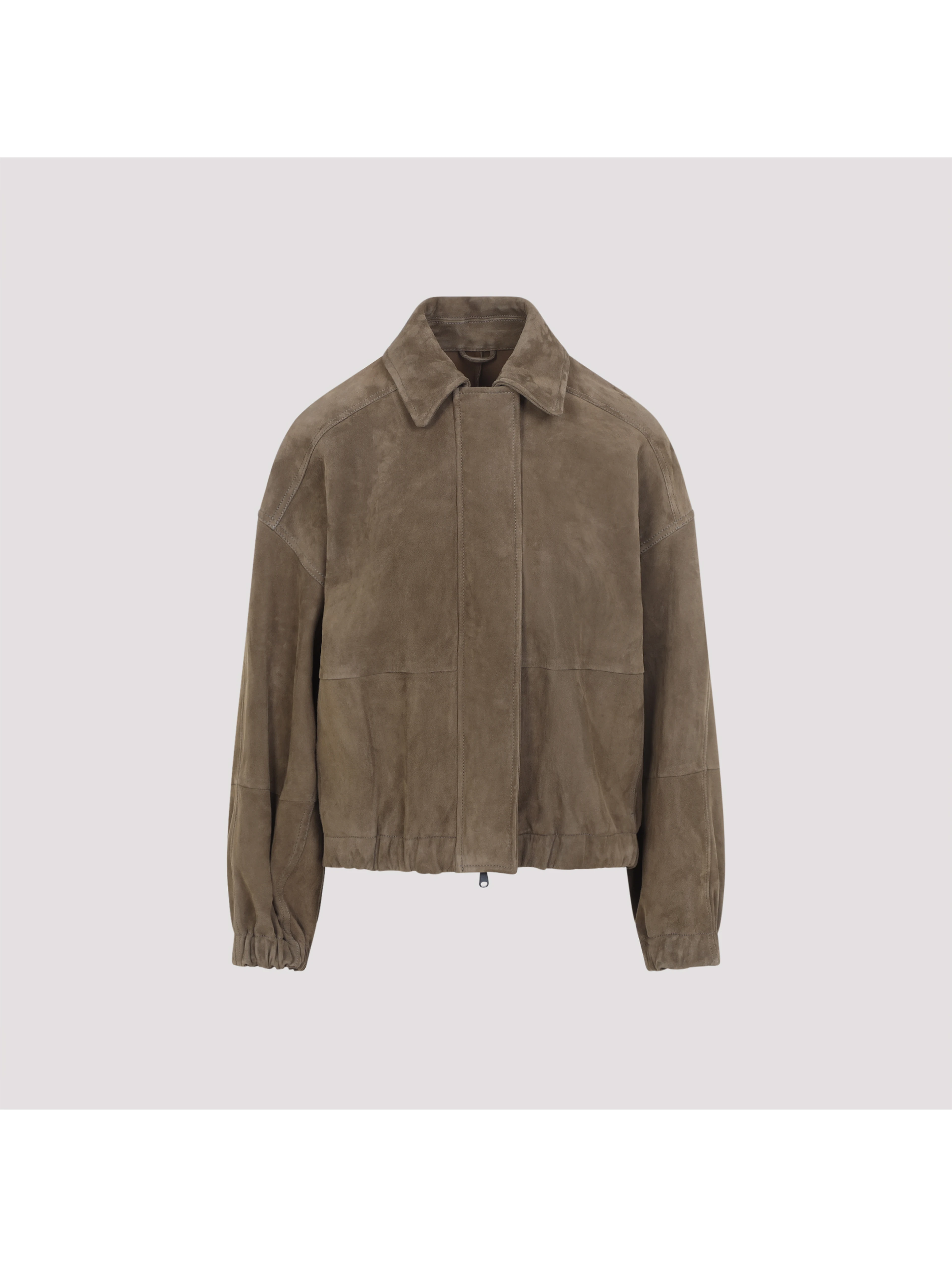 Brunello Cucinelli Suede Leather Jacket