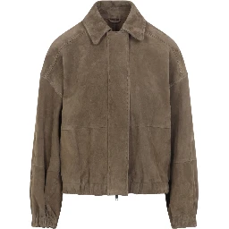 Brunello Cucinelli Suede Leather Jacket