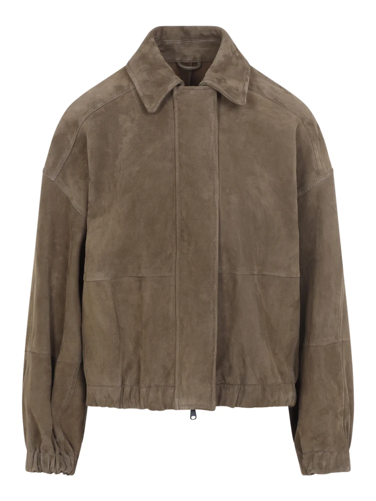 Brunello Cucinelli Suede Leather Jacket alternative