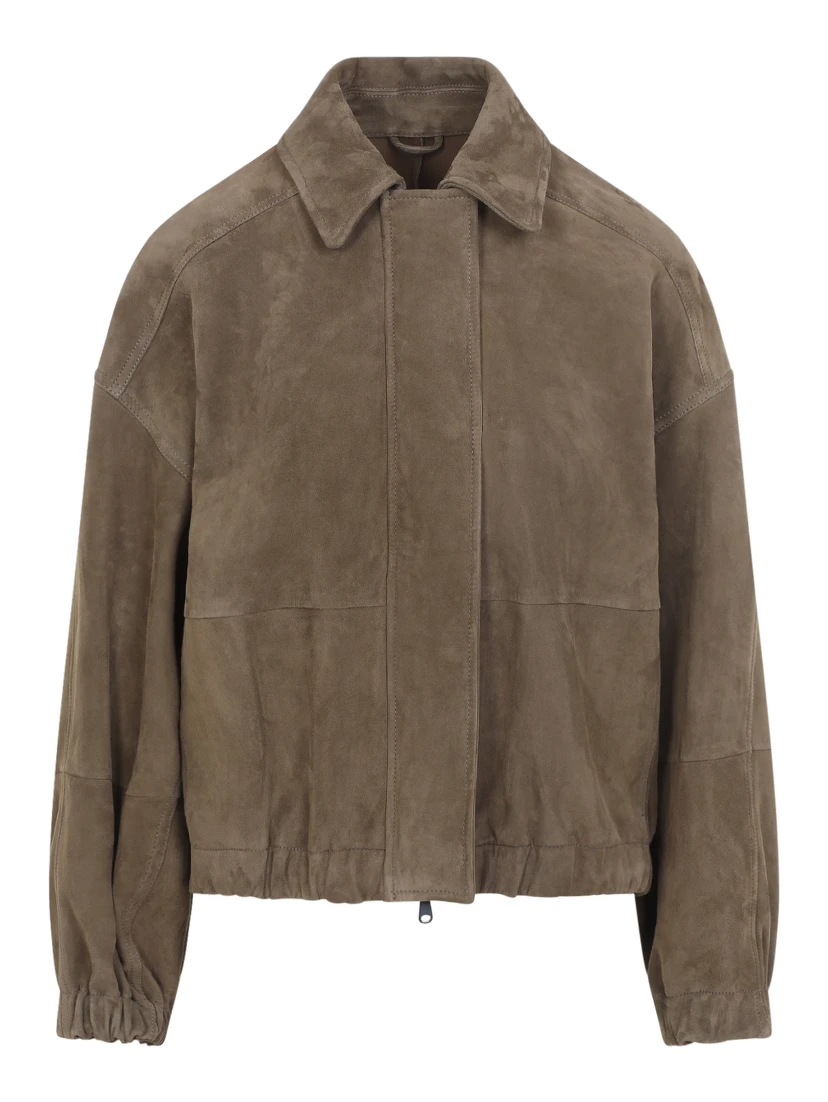 Brunello Cucinelli Suede Leather Jacket