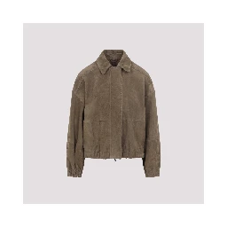 Brunello Cucinelli Suede Leather Jacket