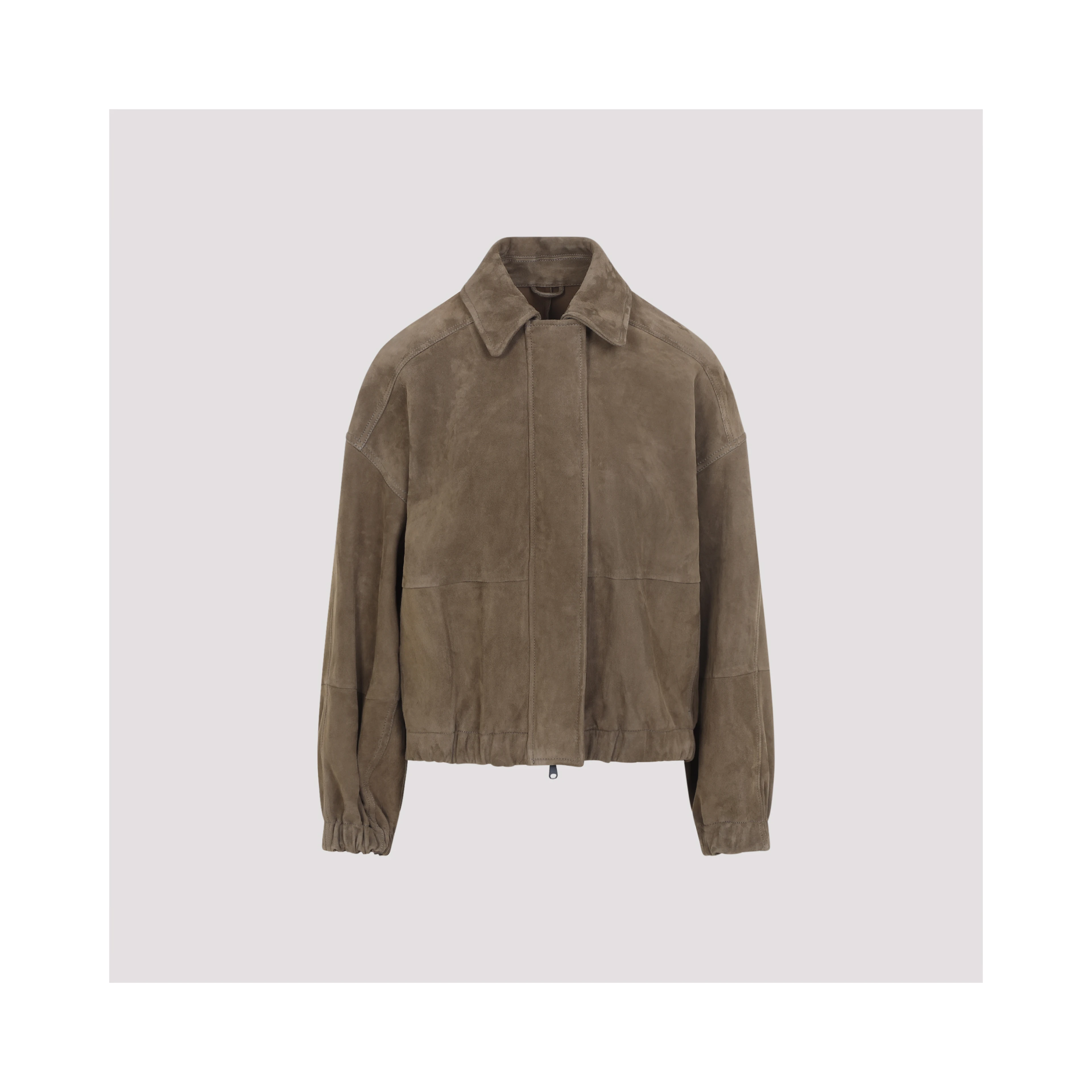Brunello Cucinelli Suede Leather Jacket