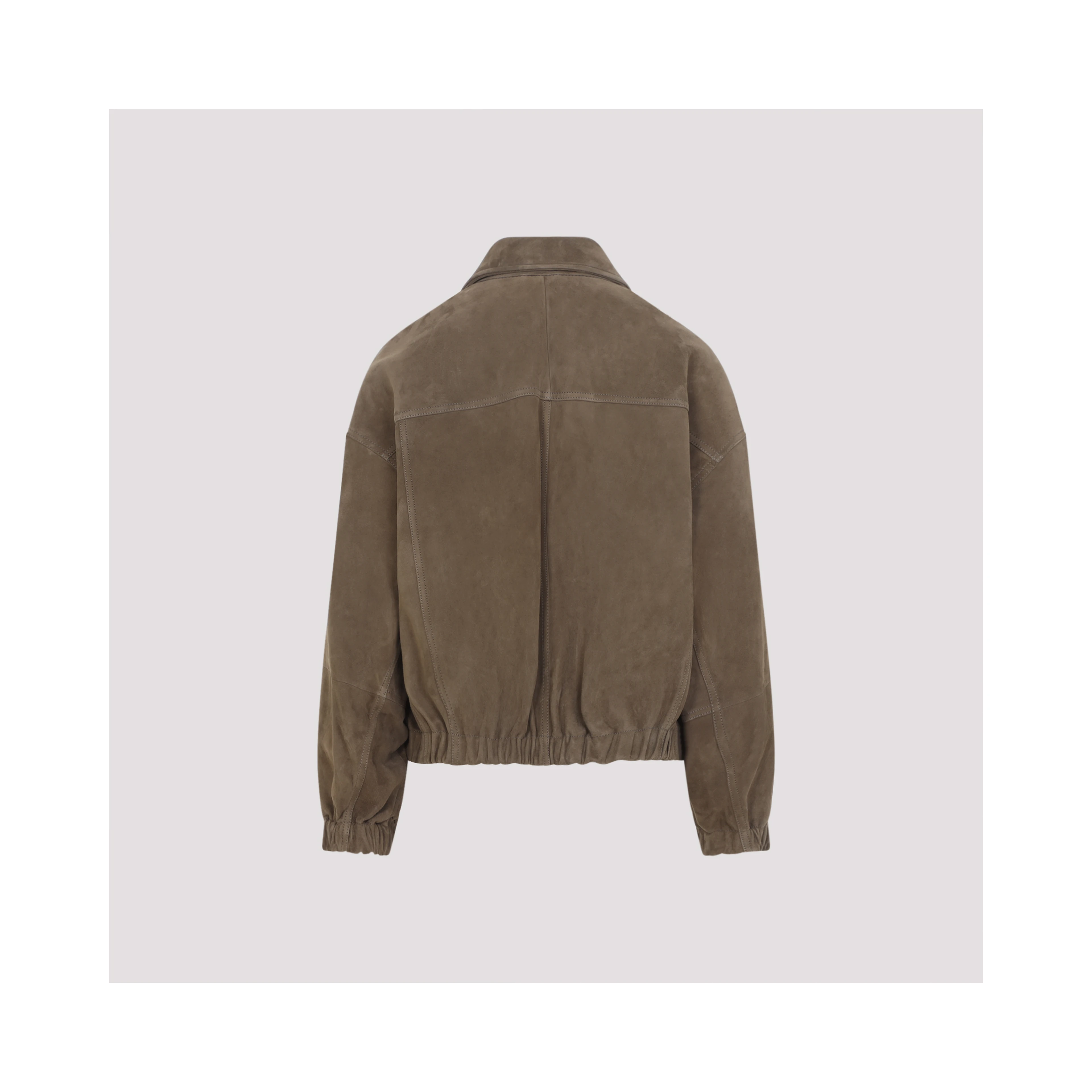 Brunello Cucinelli Suede Leather Jacket
