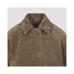 Brunello Cucinelli Suede Leather Jacket