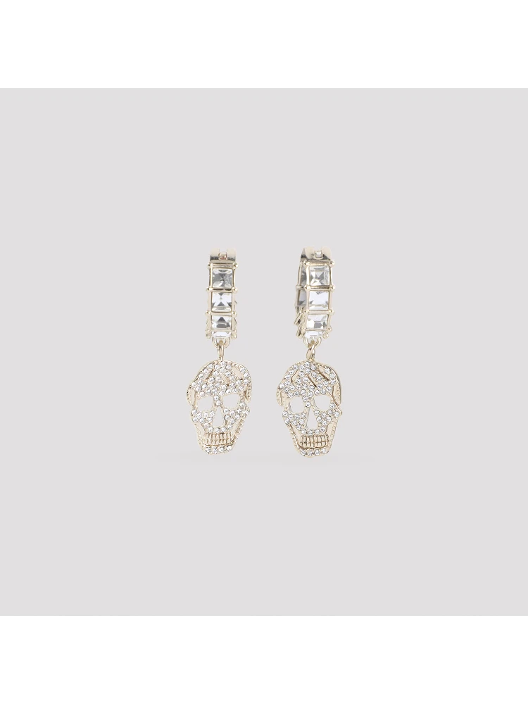 Alexander McQueen Pavè Skull Earrings