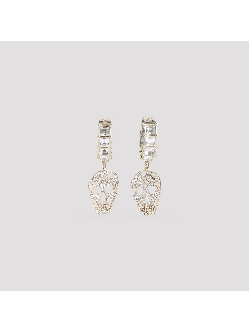 Alexander McQueen Pavè Skull Earrings