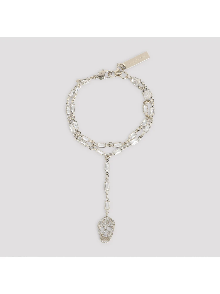 Alexander McQueen Pavè Skull Bracelet