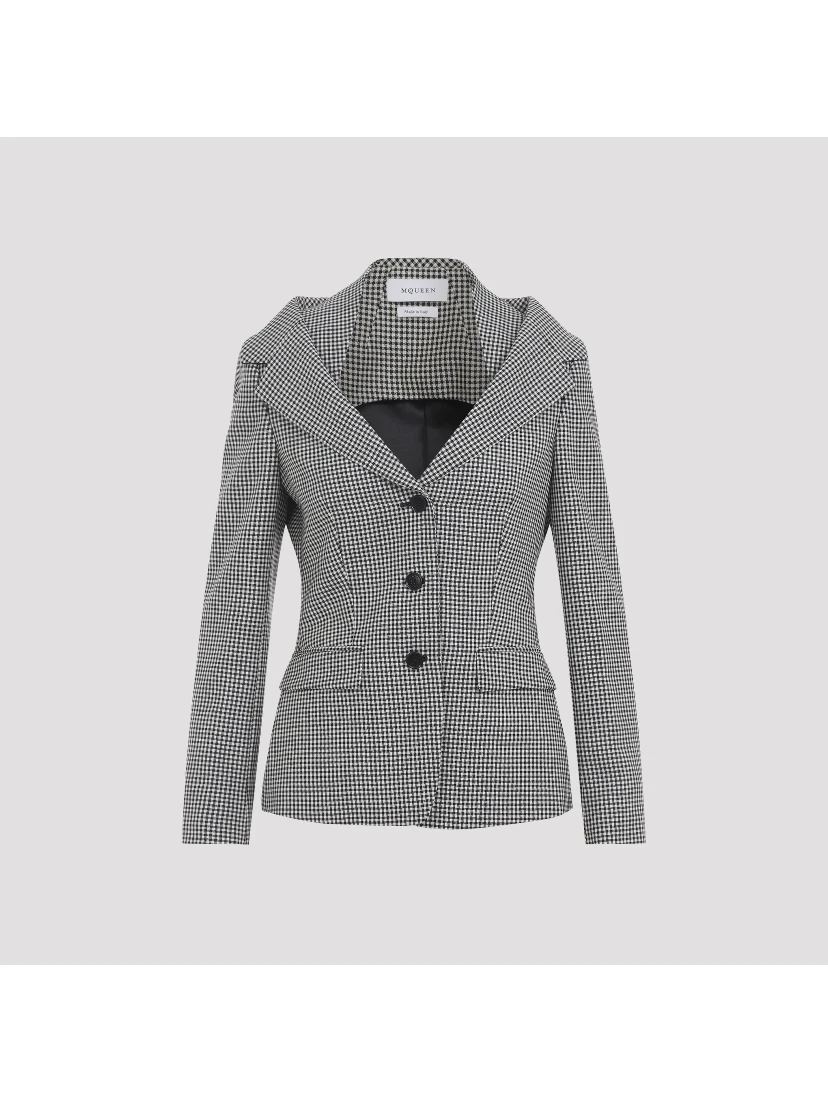 Alexander McQueen Off Shoulder Jacket Harness