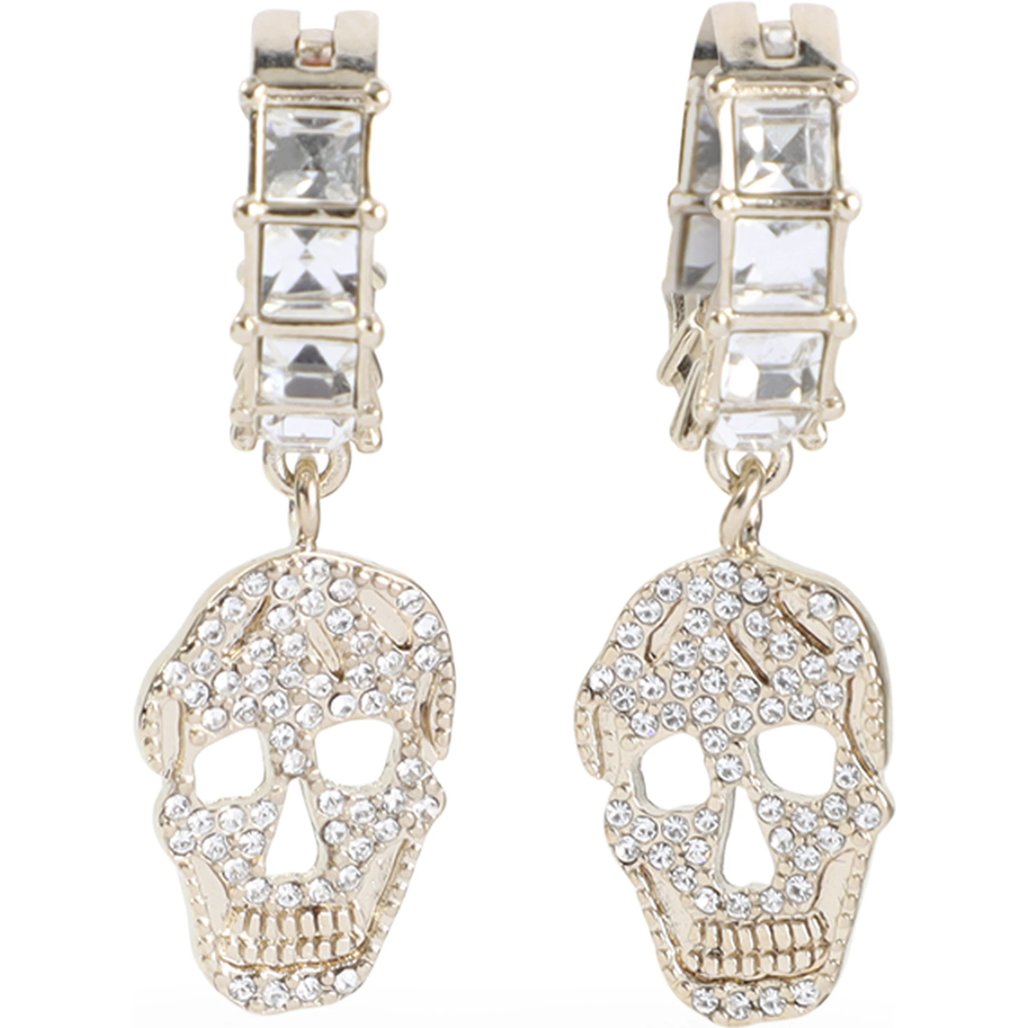 Alexander McQueen Pavè Skull Earrings