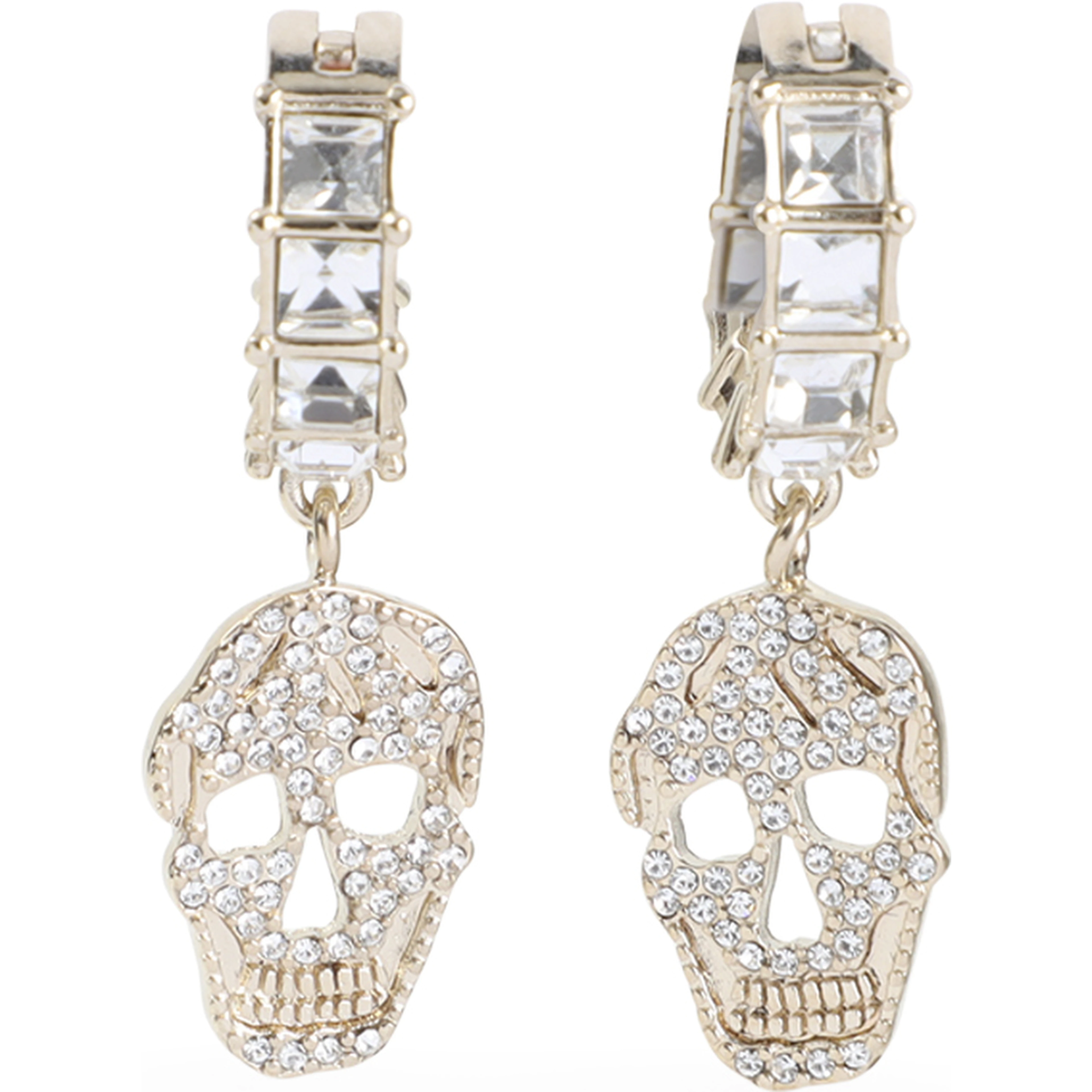 Alexander McQueen Pavè Skull Earrings