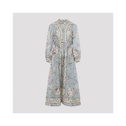 Zimmerman Roselight Plunge Midi Dress