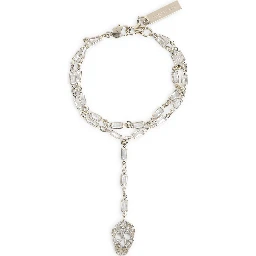 Alexander McQueen Pavè Skull Bracelet
