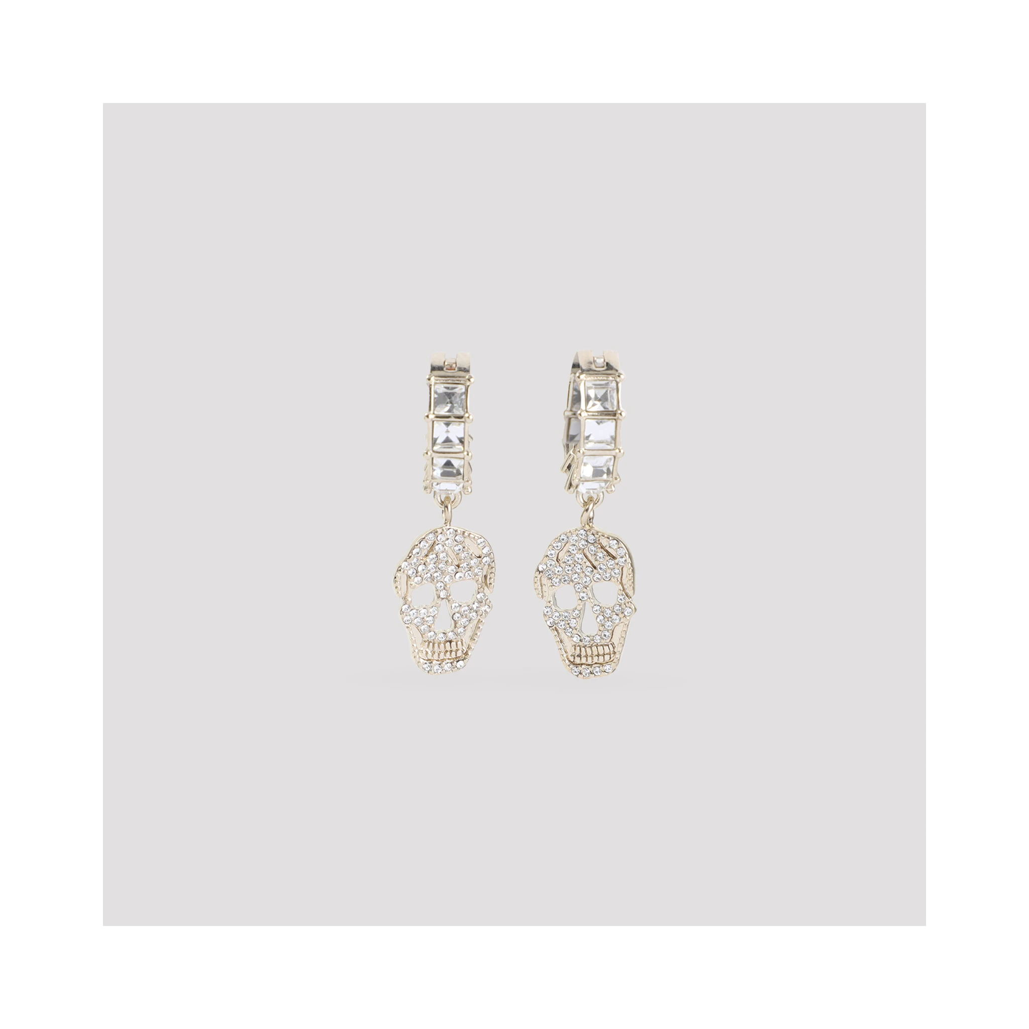 Alexander McQueen Pavè Skull Earrings