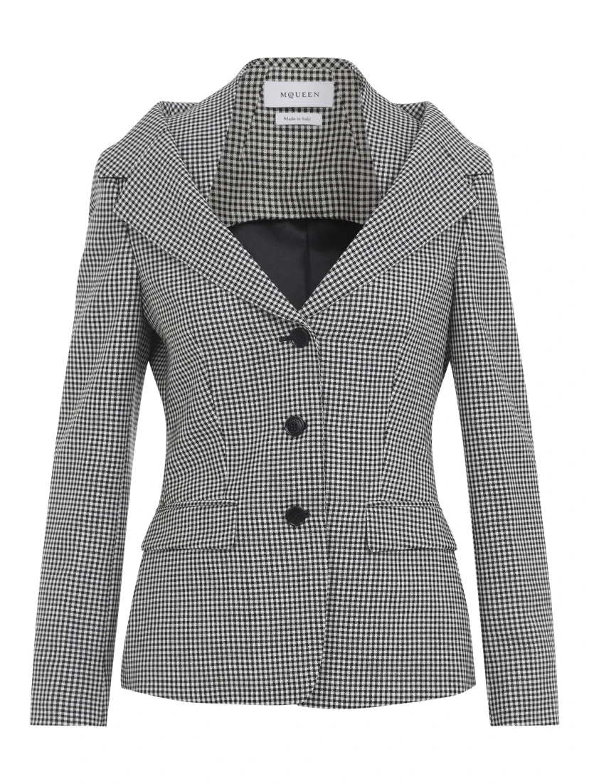 Alexander McQueen Off Shoulder Jacket Harness