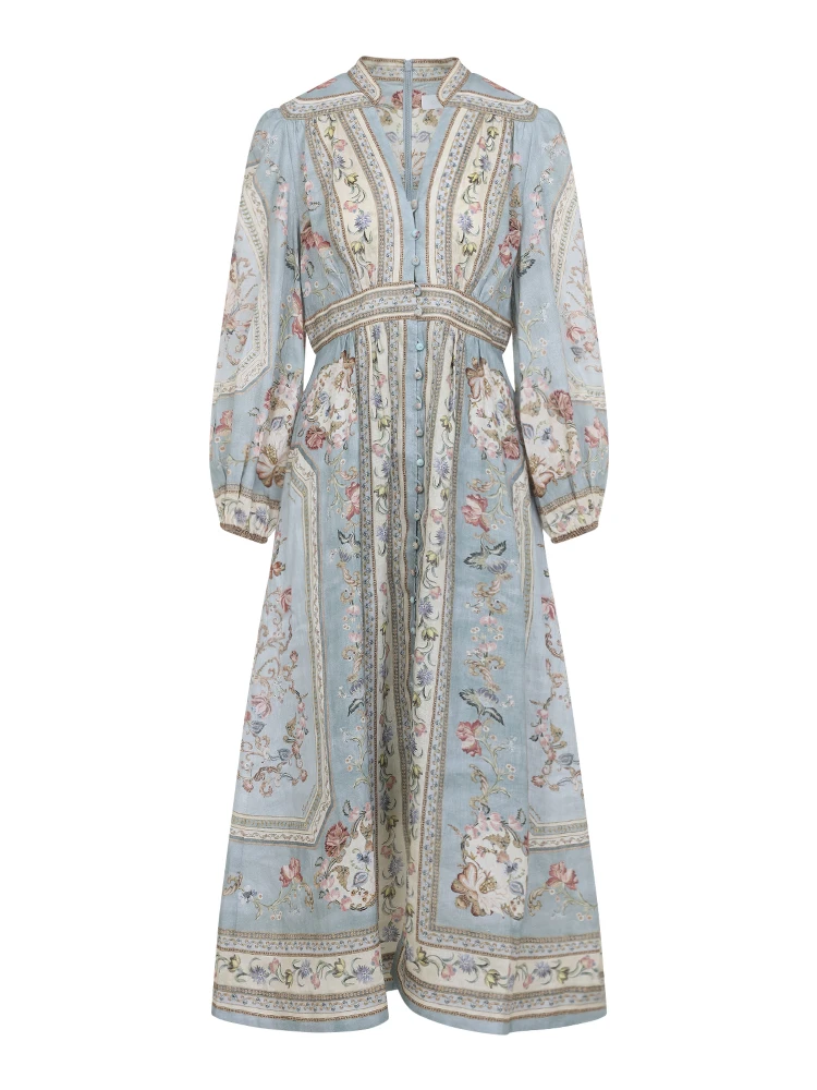 Zimmerman Roselight Plunge Midi Dress alternative