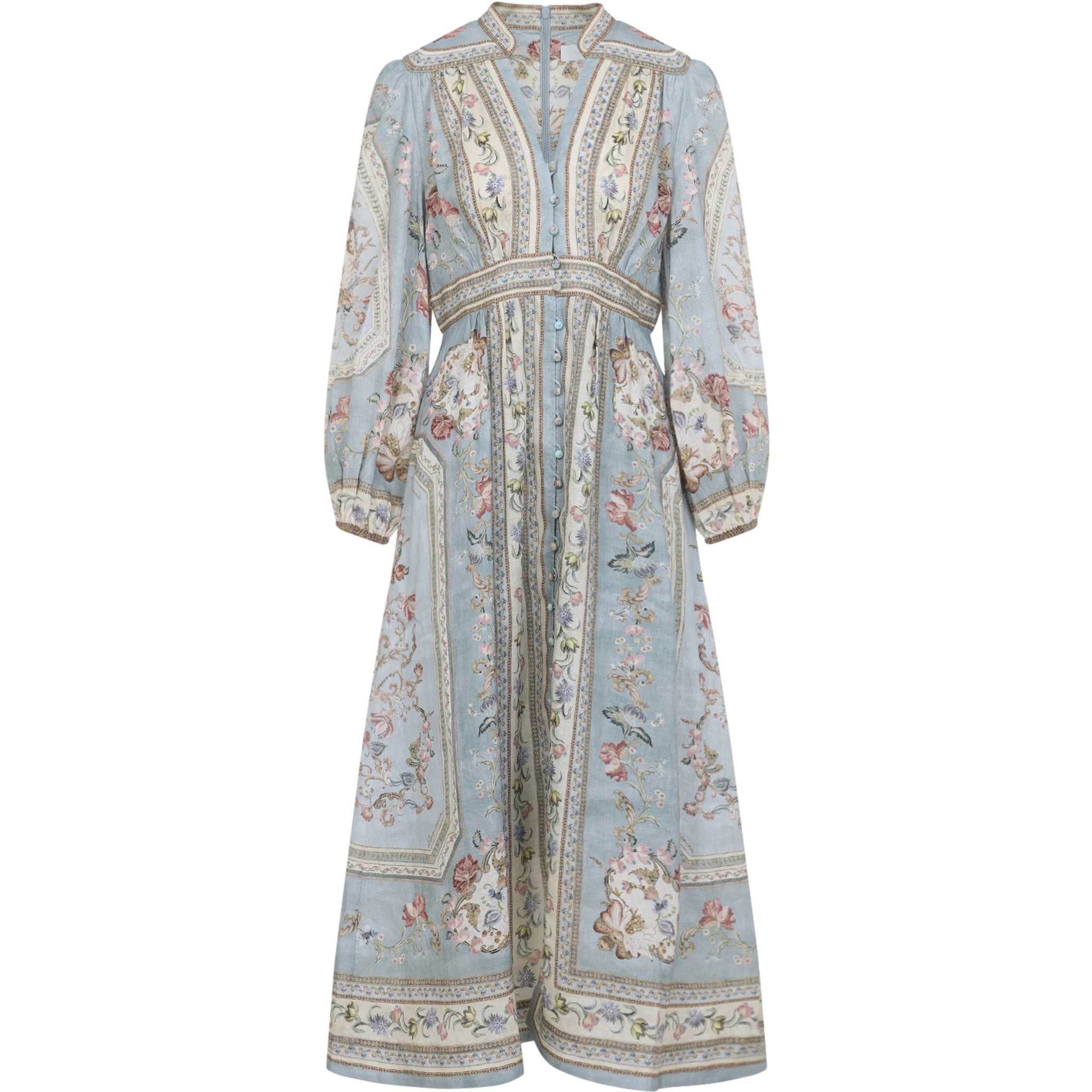 Zimmerman Roselight Plunge Midi Dress