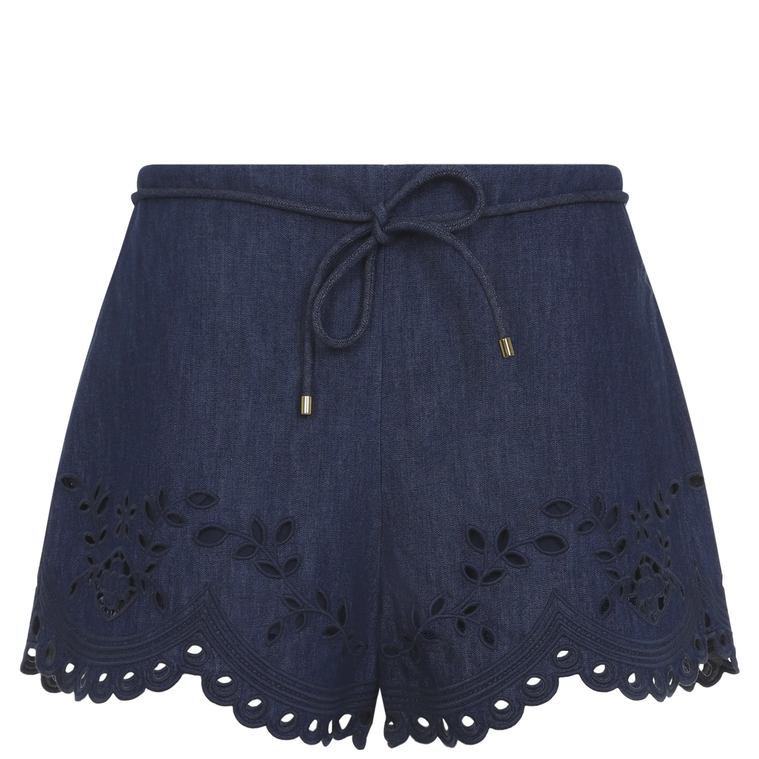 Zimmermann Mahon Broderie Denim Short