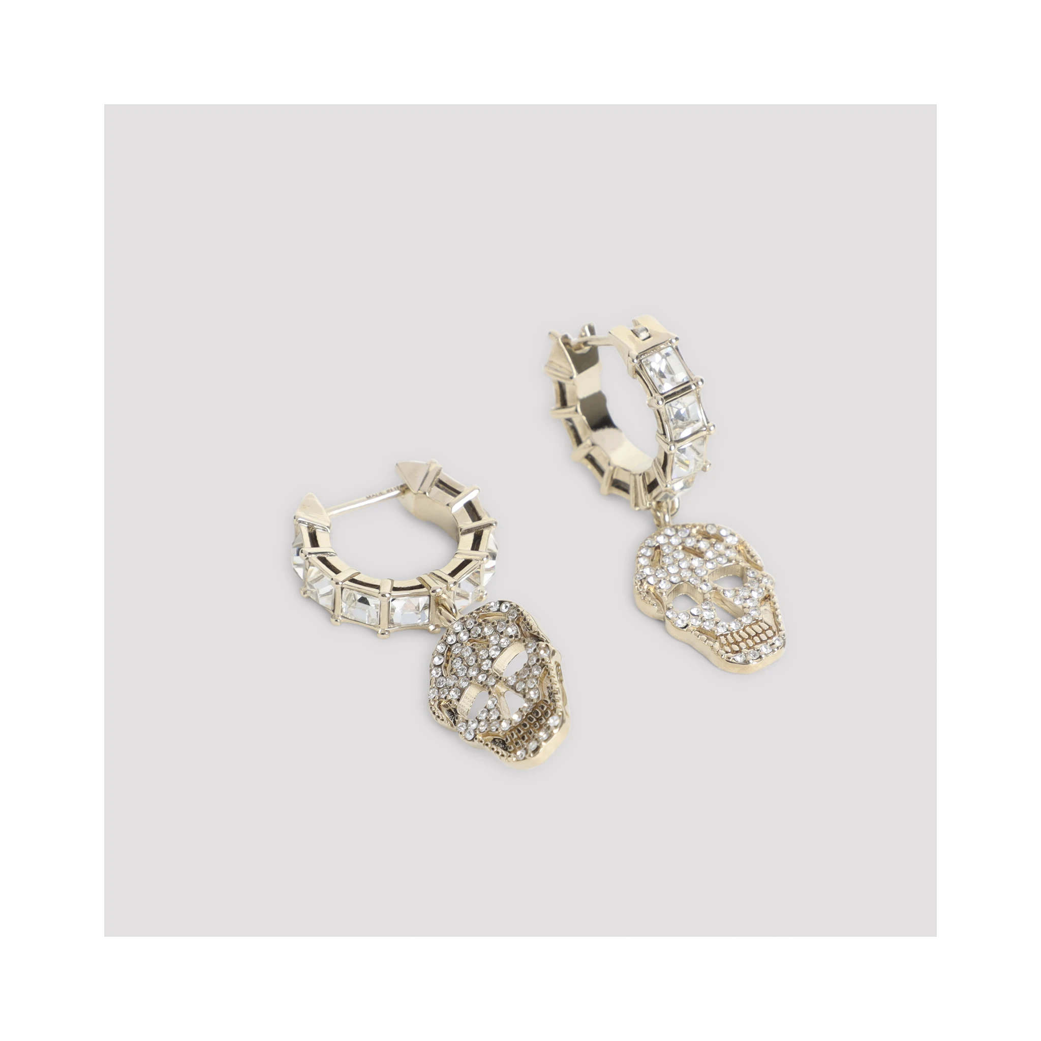 Alexander McQueen Pavè Skull Earrings