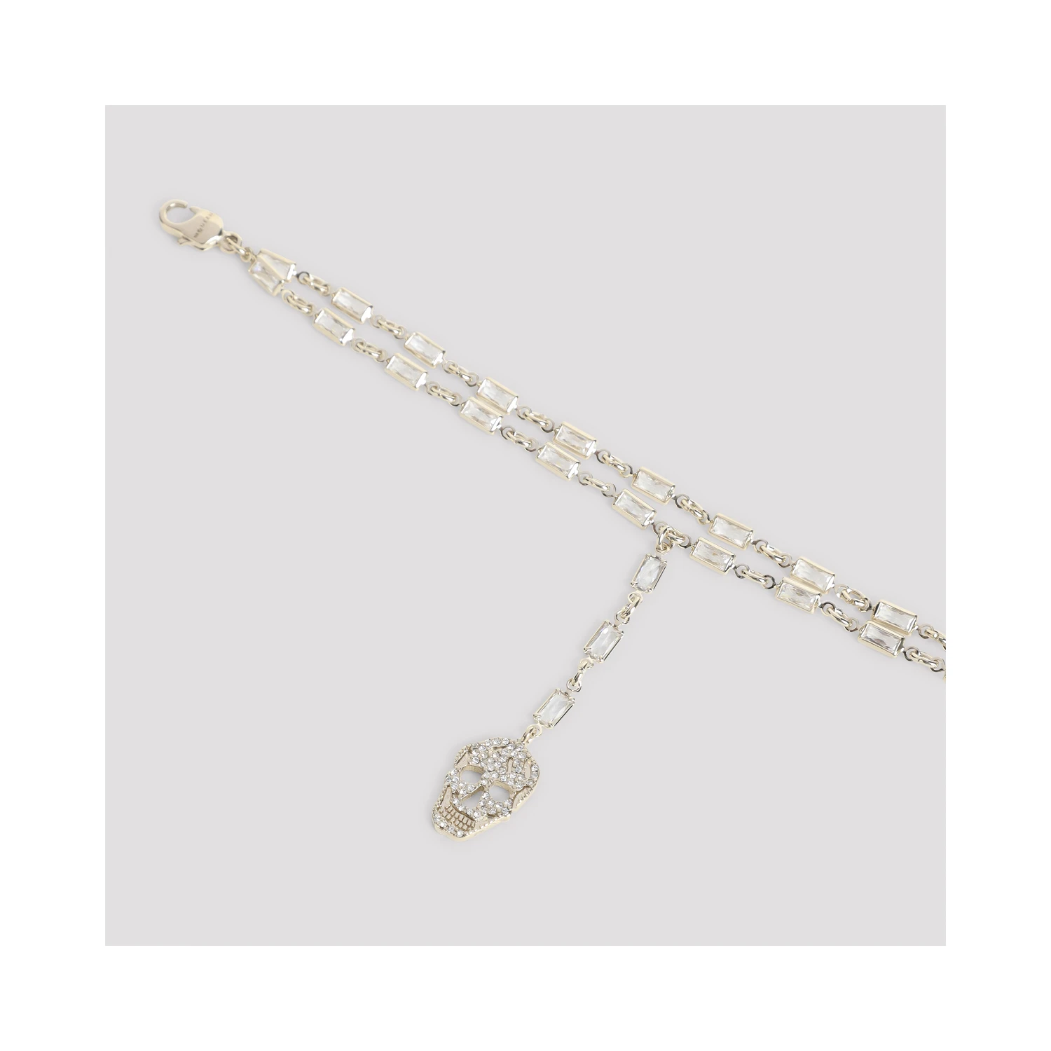 Alexander McQueen Pavè Skull Bracelet