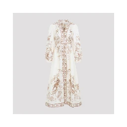Zimmermann Indra Plunge Midi Dress