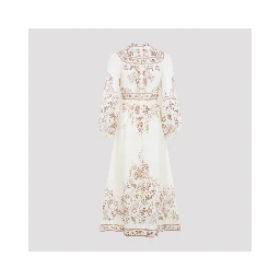 Zimmermann Indra Plunge Midi Dress