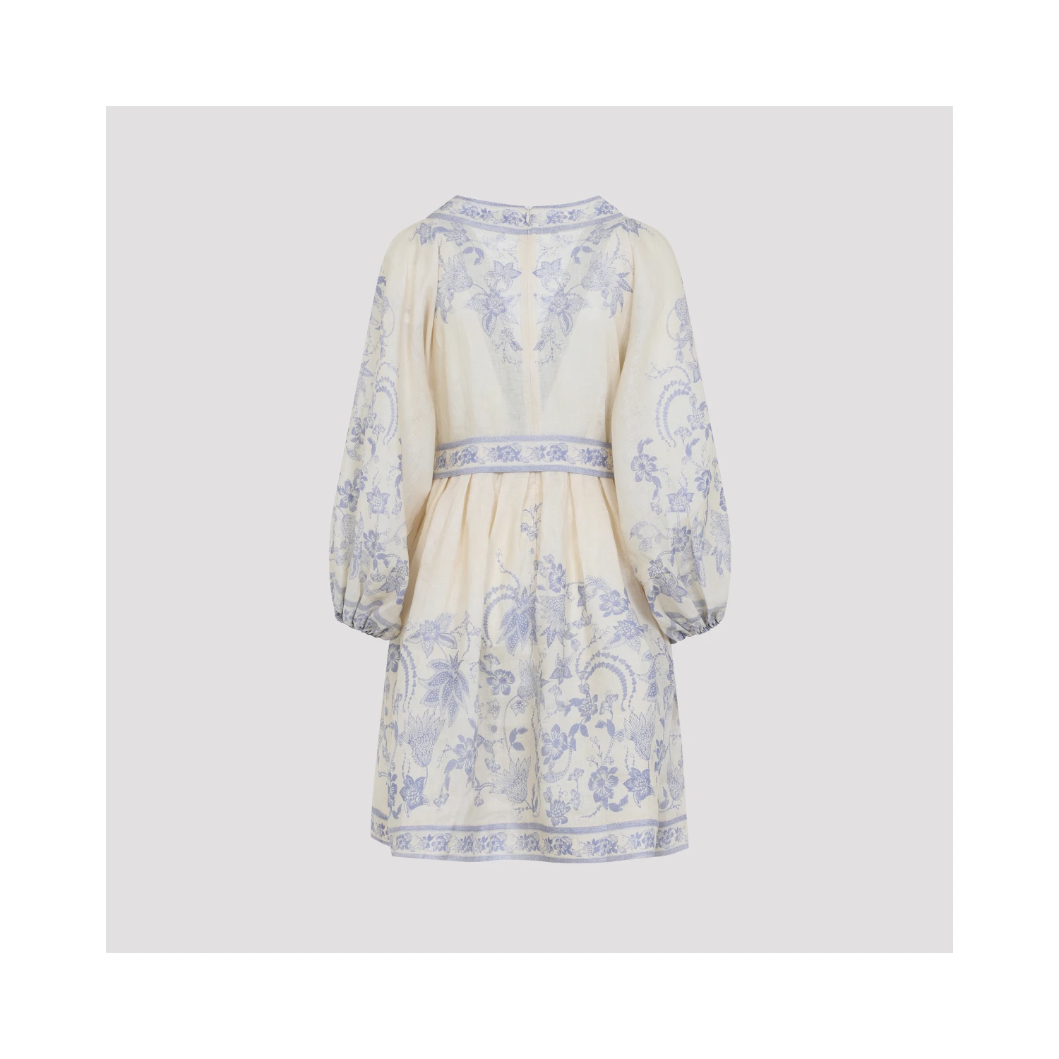 Zimmerman Indra Plunge Mini Dress