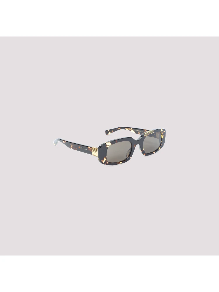 Bulgari Eyewear Tubogas Spotted Havana Sunglasses