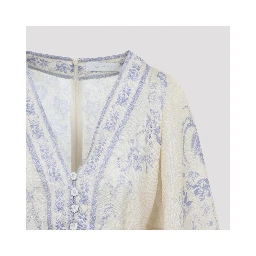 Zimmerman Indra Plunge Mini Dress