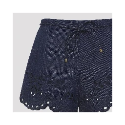 Zimmermann Mahon Broderie Denim Short