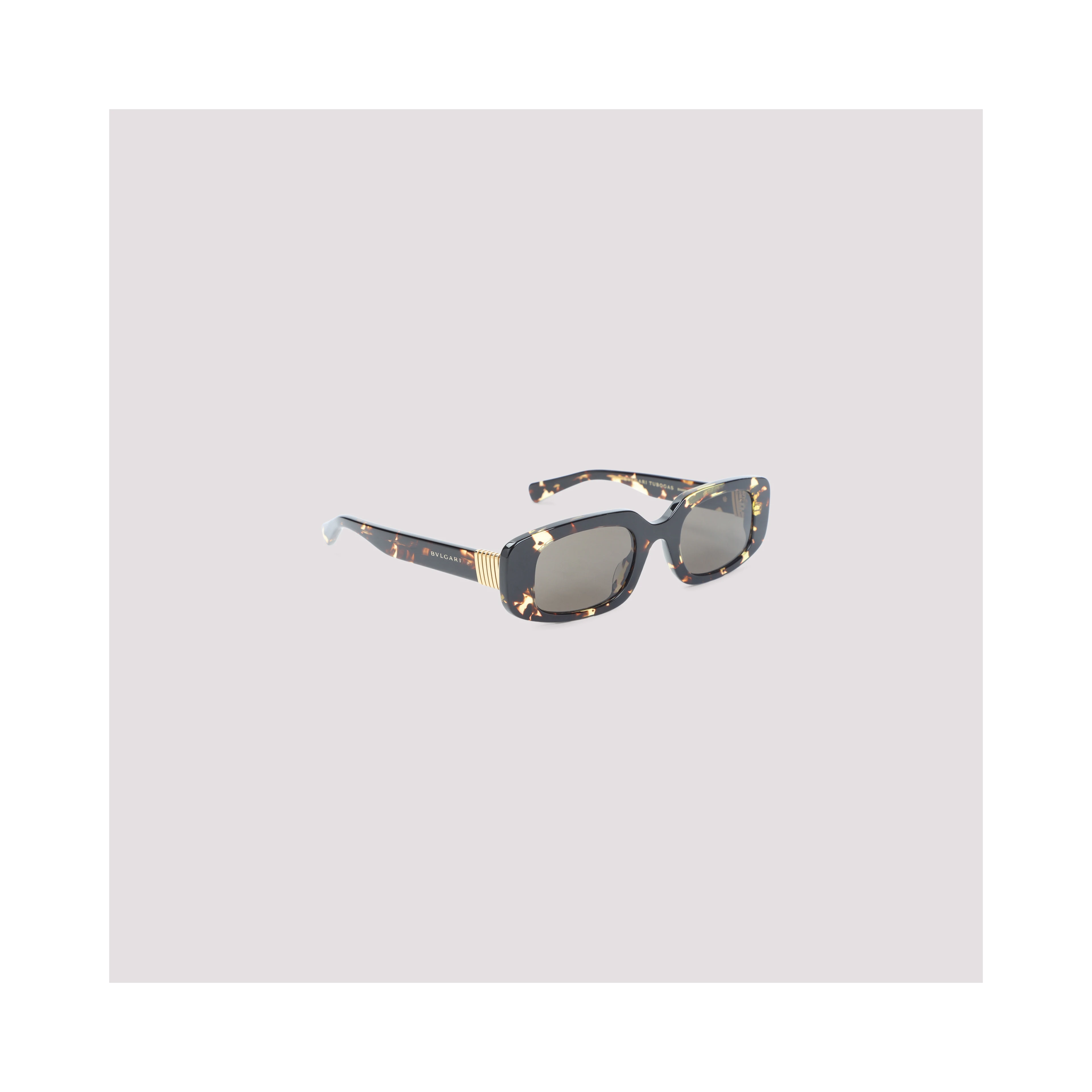 Bulgari Eyewear Tubogas Spotted Havana Sunglasses