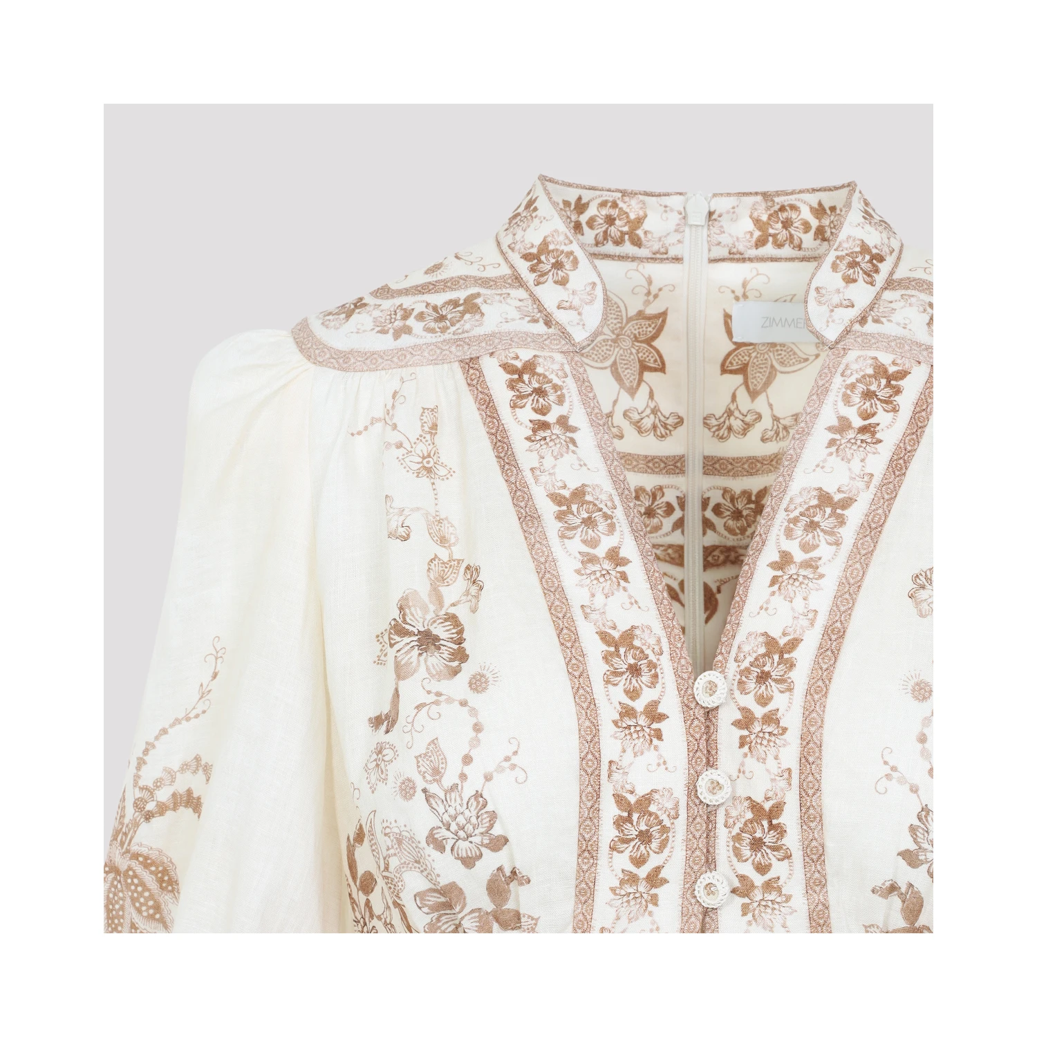 Zimmermann Indra Plunge Midi Dress