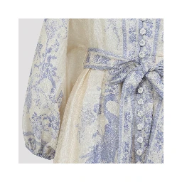 Zimmerman Indra Plunge Mini Dress