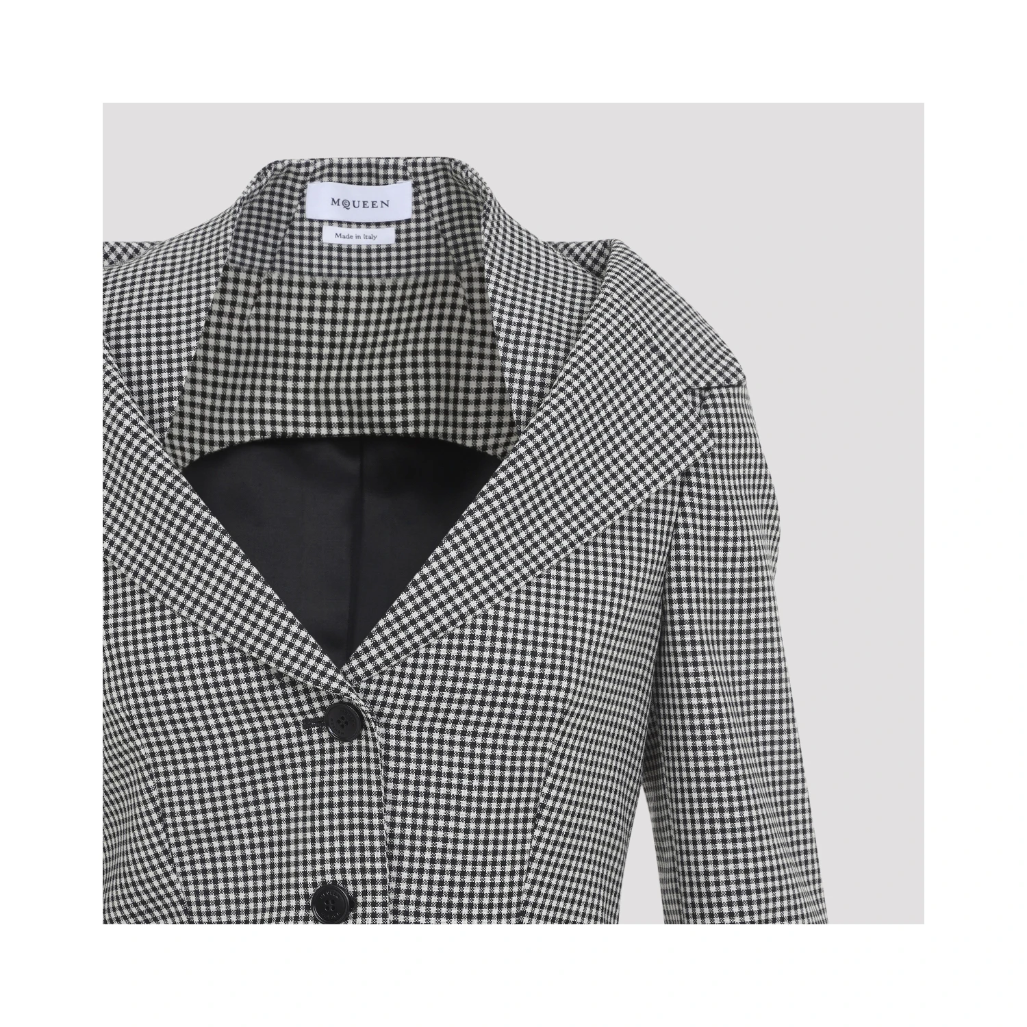Alexander McQueen Off Shoulder Jacket Harness