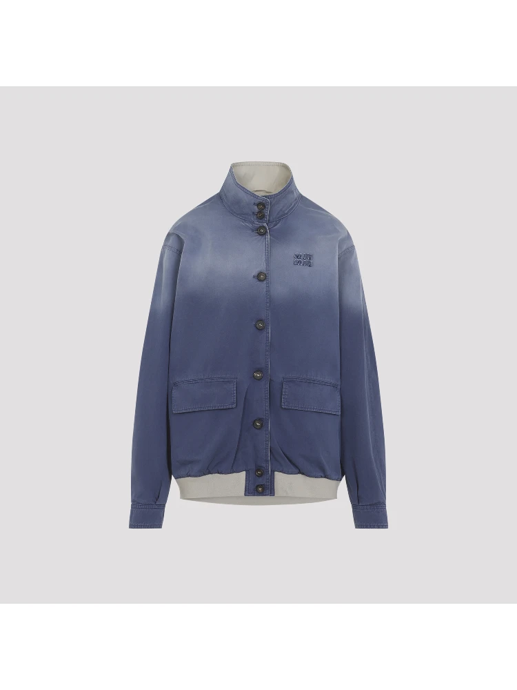 Miu Miu Old Washed Twill Blouson