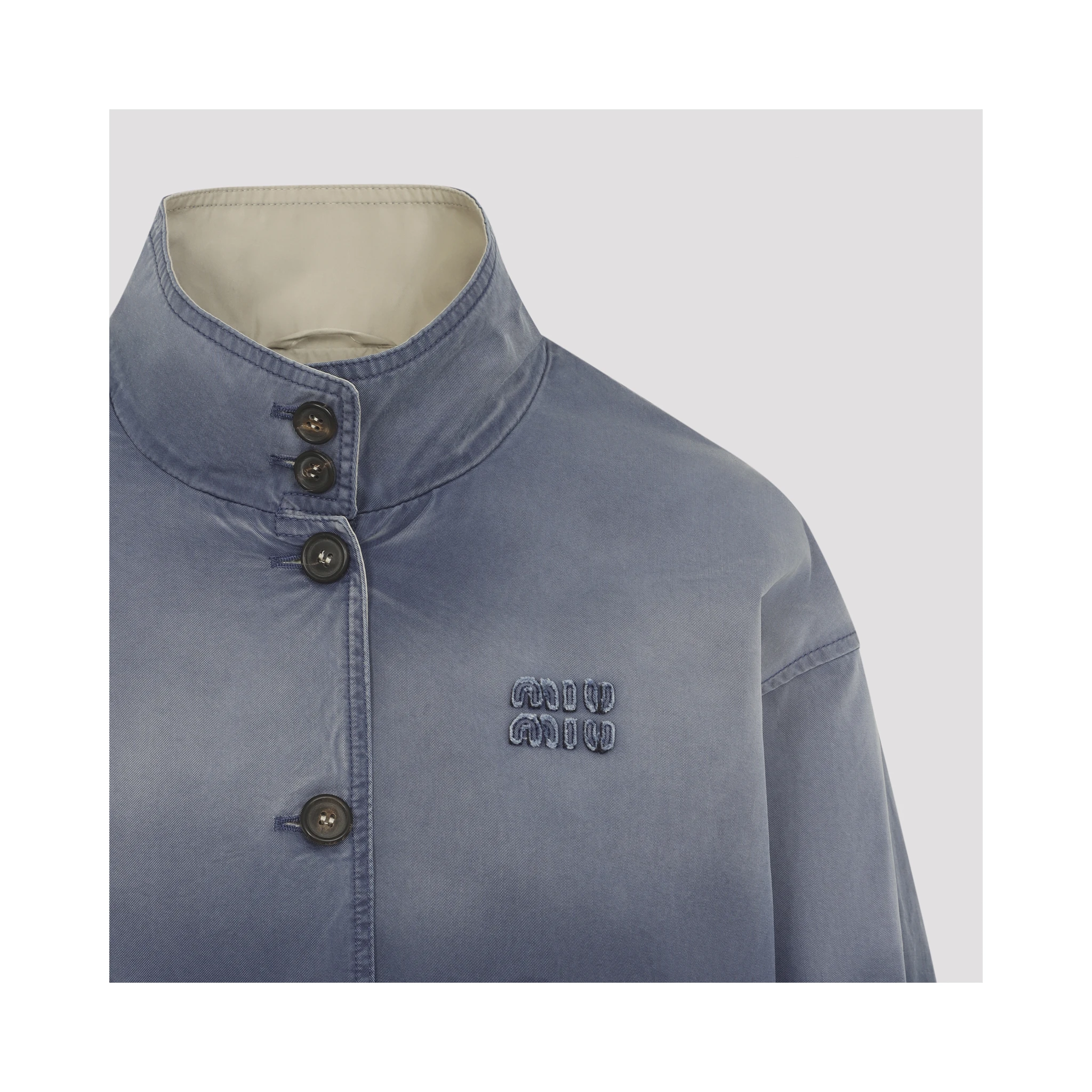 Miu Miu Old Washed Twill Blouson