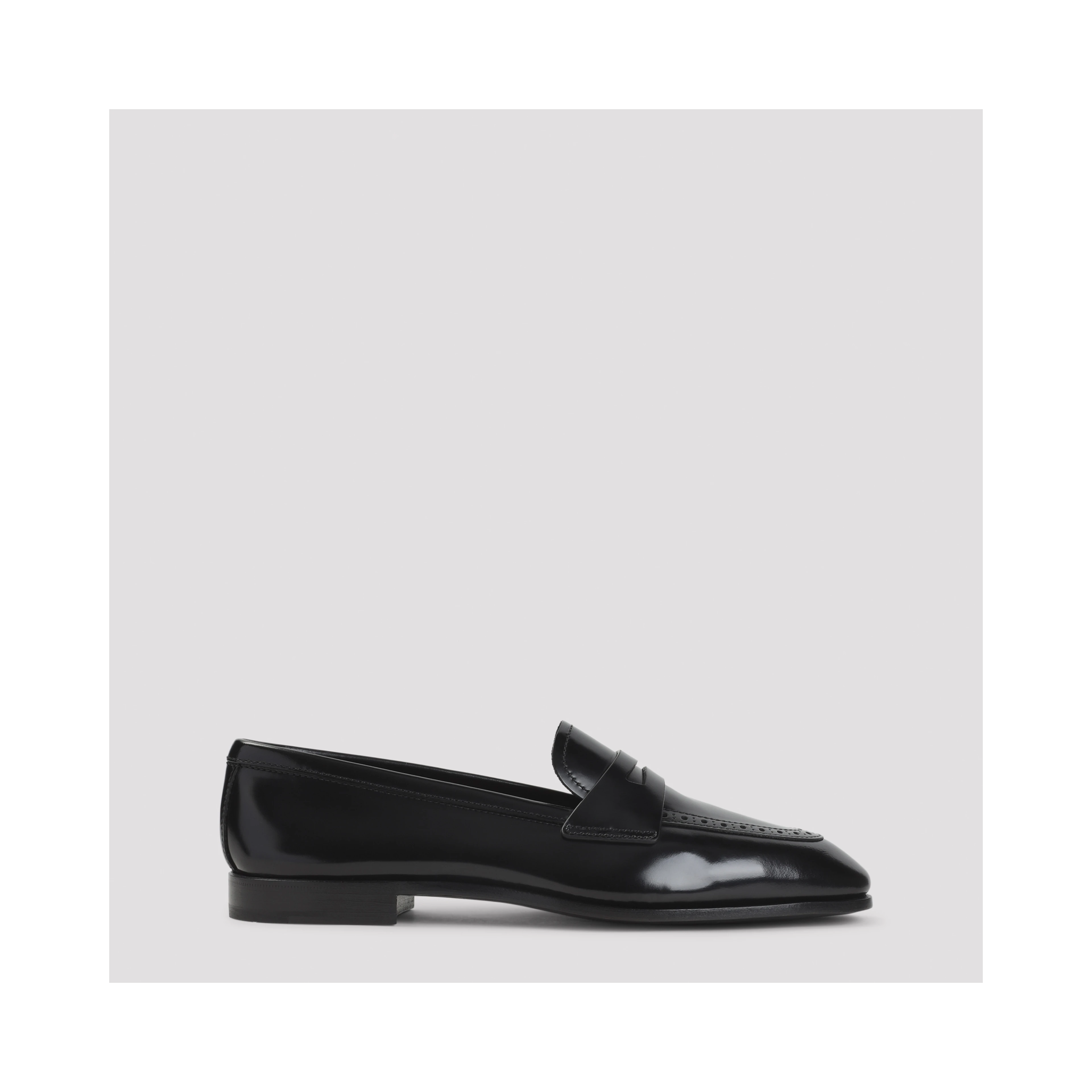 Church`s Onyx Penny Loafers
