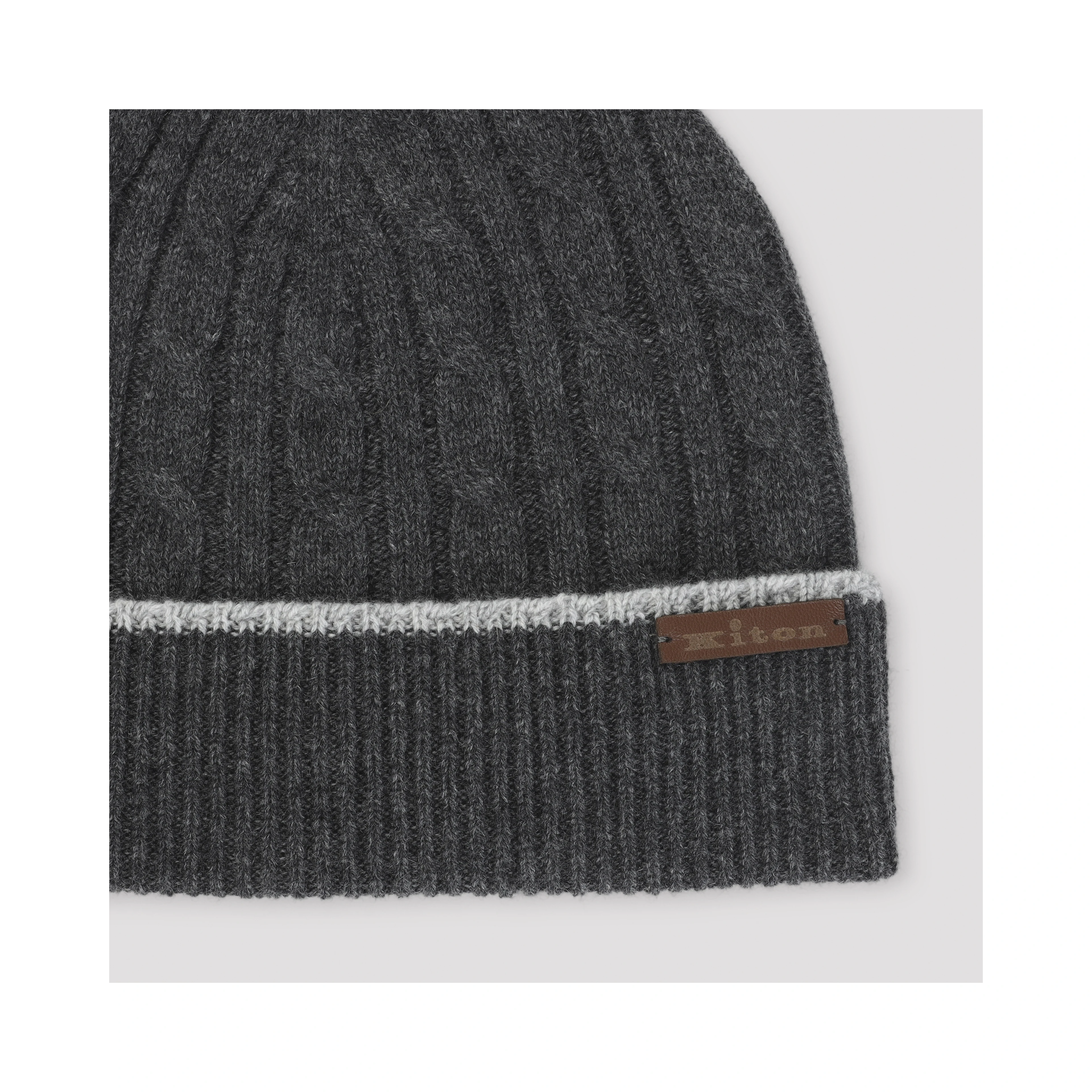Kiton Cable-knit Beanie
