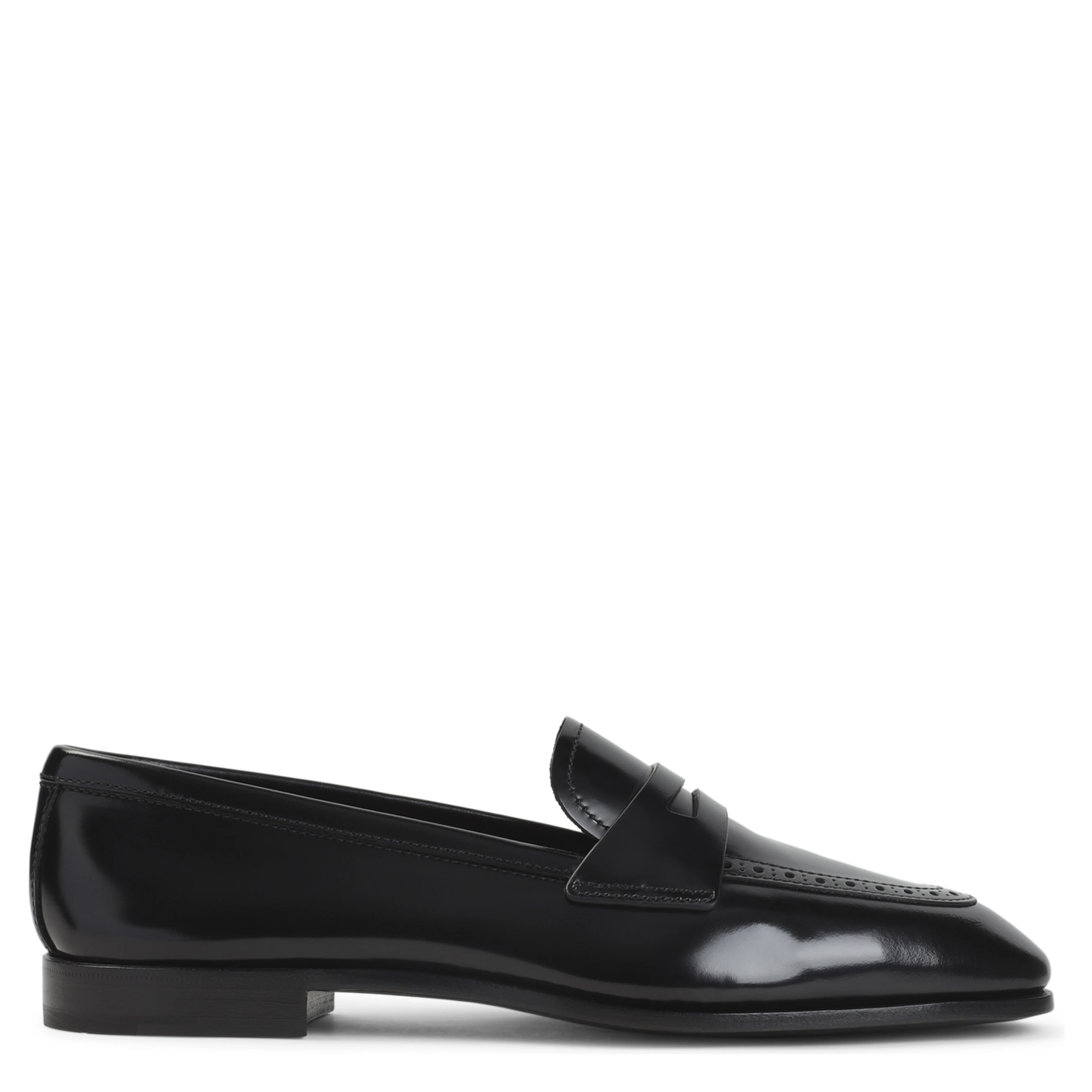 Church`s Onyx Penny Loafers