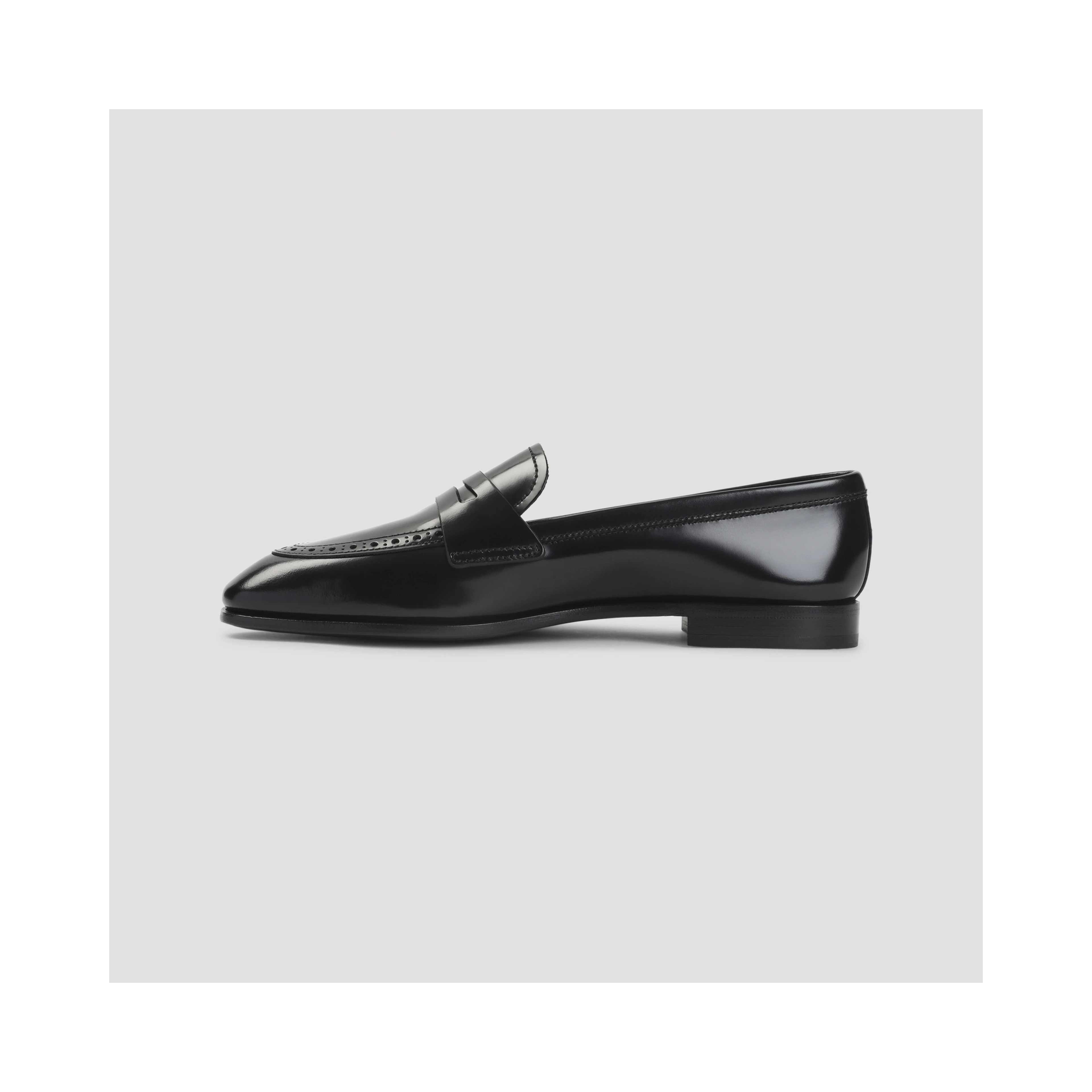 Church`s Onyx Penny Loafers