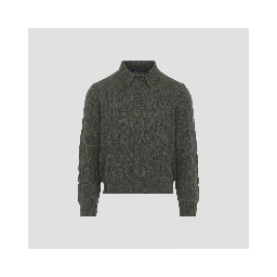 Ralph Laurent Collection Cable-knit polo Sweater
