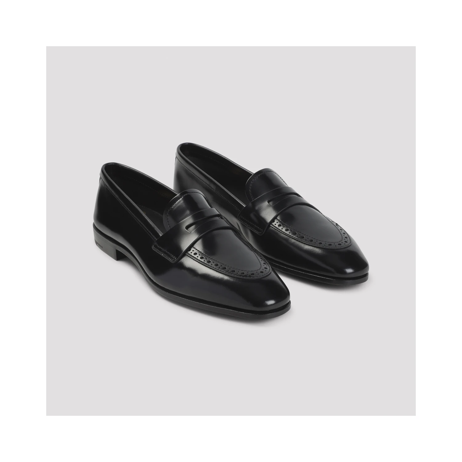 Church`s Onyx Penny Loafers