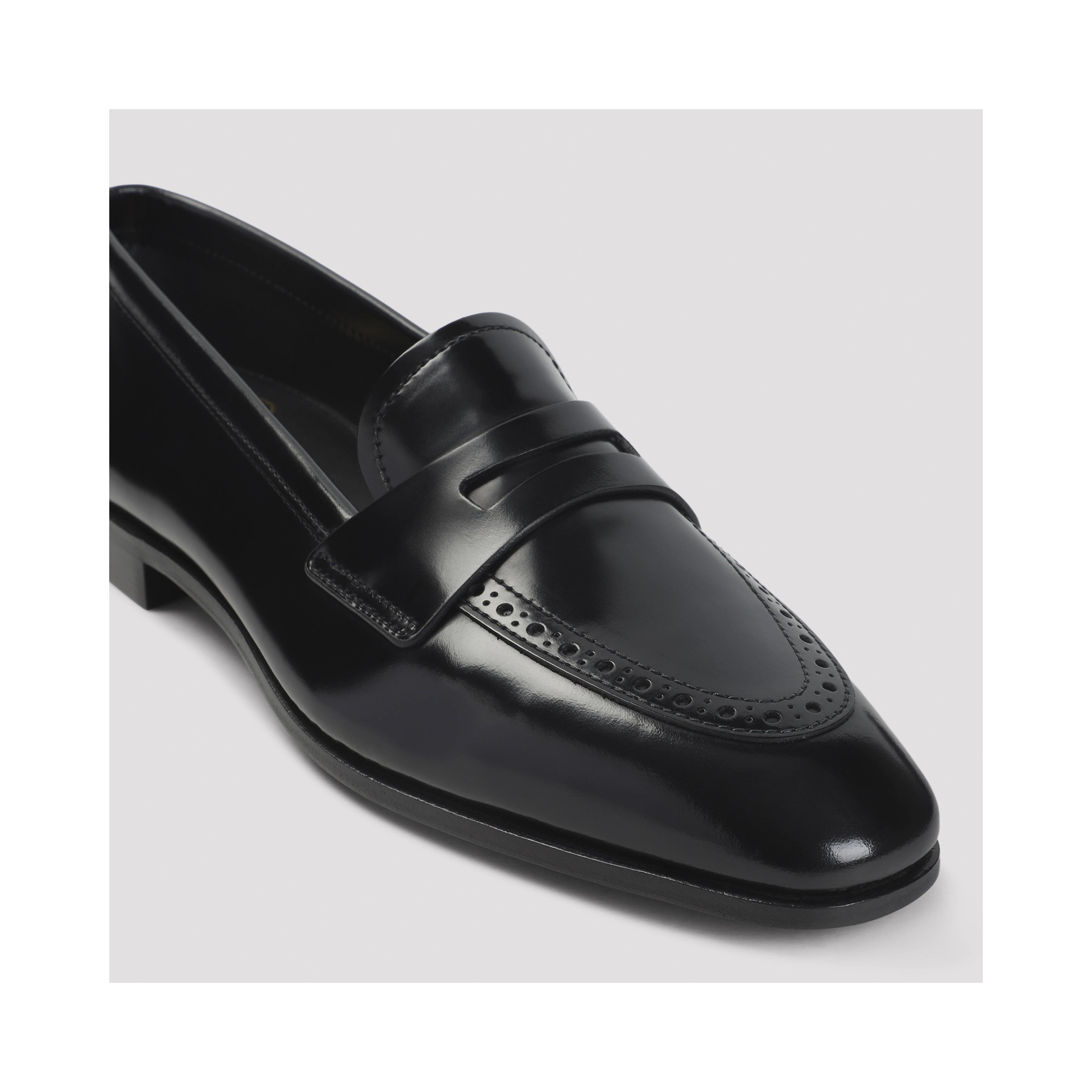 Church`s Onyx Penny Loafers