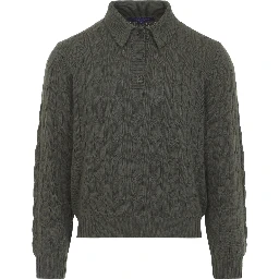 Ralph Laurent Collection Cable-knit polo Sweater