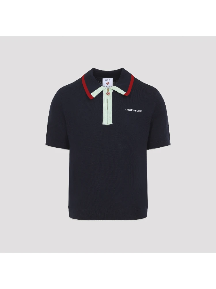 Casablanca Knitted Track Polo