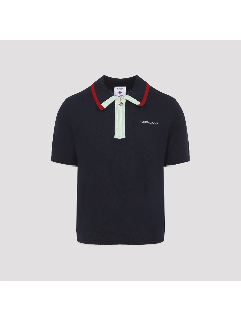 Casablanca Knitted Track Polo