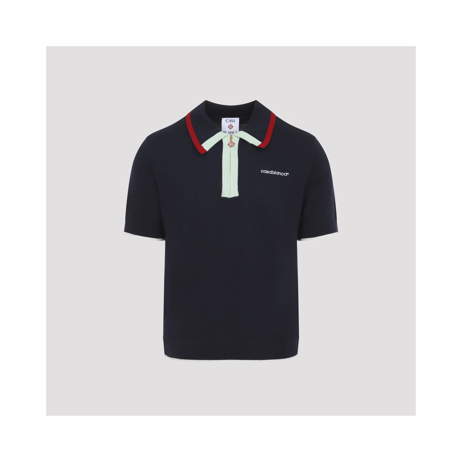 Casablanca Knitted Track Polo