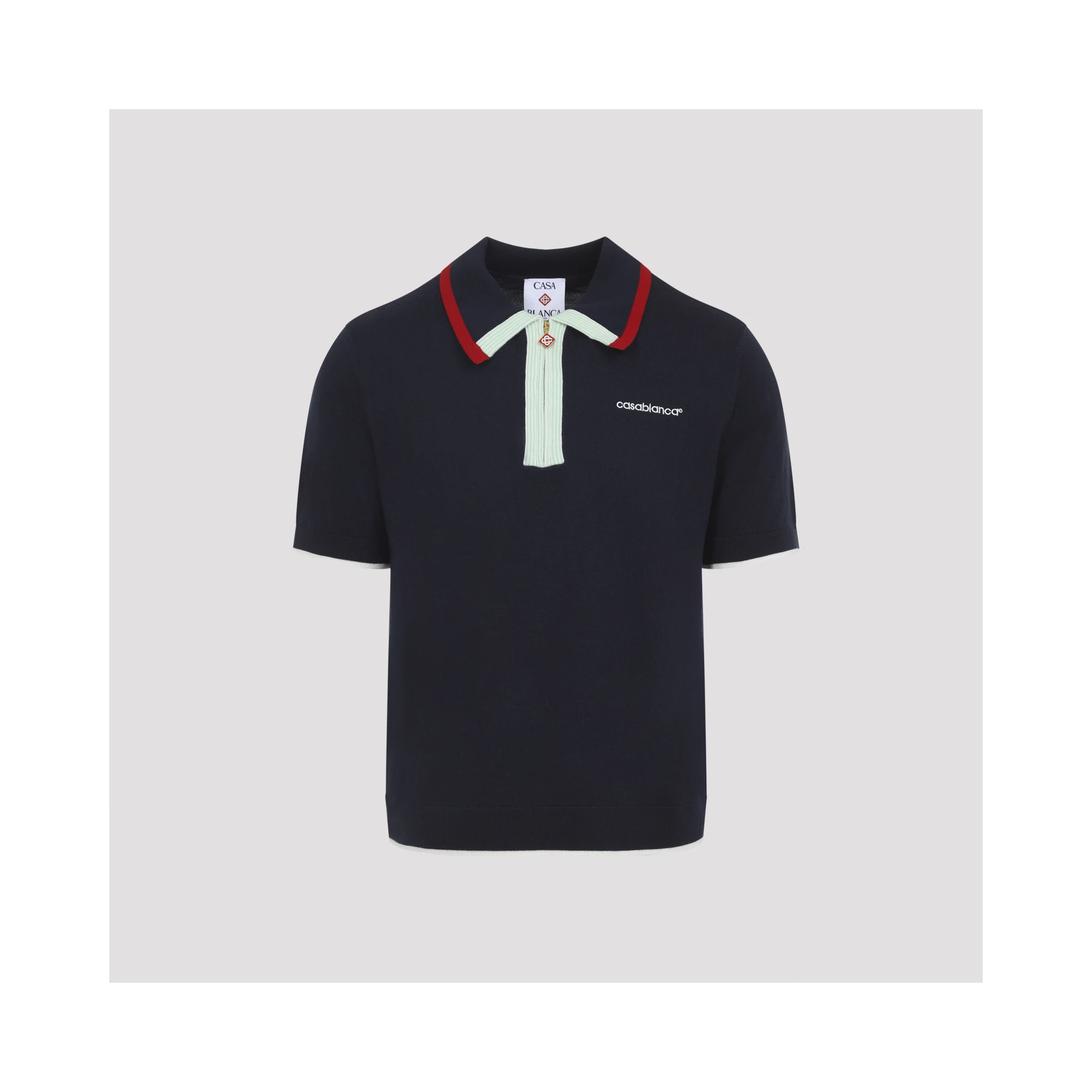 Casablanca Knitted Track Polo