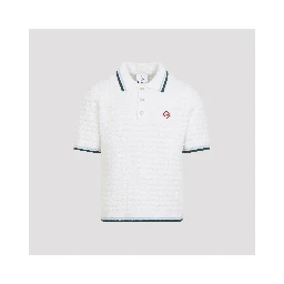 Casablanca Boucle short-sleeve Knitted Polo